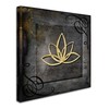 Trademark Fine Art LightBoxJournal 'Grunge Gold Crown Lotus' Canvas Art, 18x18 ALI10452-C1818GG